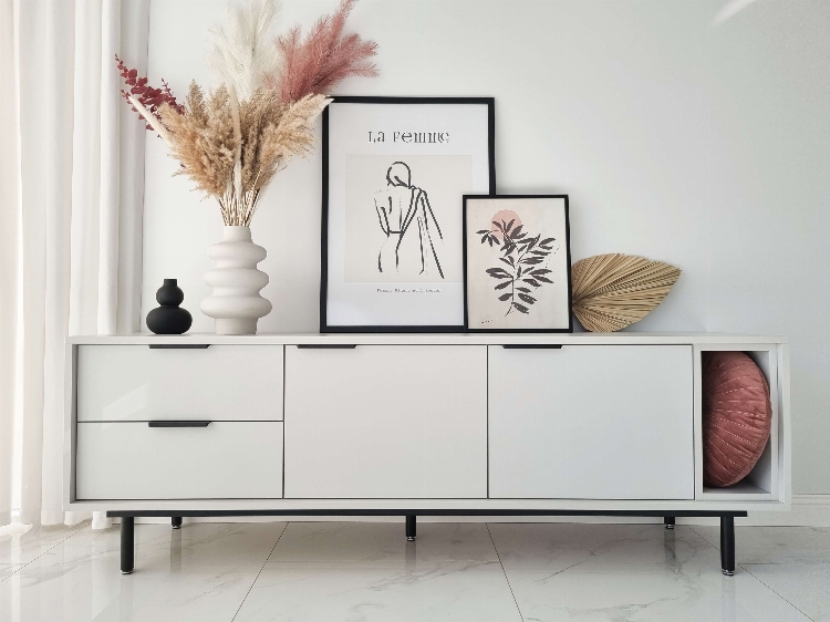 TV Cabinet Cala 175cm - White